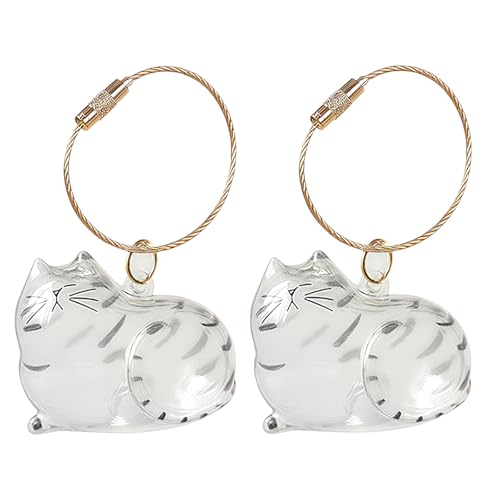 Cat Hair Keychain, Katzenhaar SchlüSselanhäNger, Transparent Acryl Cat Hair Storage Box Pendants, KatzenanhäNger Katze Schlüsselanhänger, Pet Haar Erinnerungsbox Zum Aufsammeln Tierhaaren (#02, 2 STK) Cat Hair Keychain, Katzenhaar SchlüSselanhäNger, Transparent Acryl Cat Hair Storage Box Pendants, KatzenanhäNger Katze Schlüsselanhänger, Pet Haar Erinnerungsbox Zum Aufsammeln Tierhaaren (#02, 2 STK) von HDQQEU