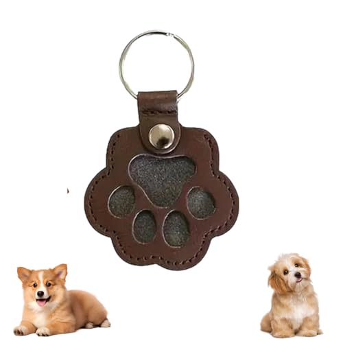 Cat Hair Keychain, Katzenhaar SchlüSselanhäNger, Transparent Acryl Cat Hair Storage Box Pendants, KatzenanhäNger Katze Schlüsselanhänger, Pet Haar Erinnerungsbox Zum Aufsammeln Tierhaaren (#07) von HDQQEU
