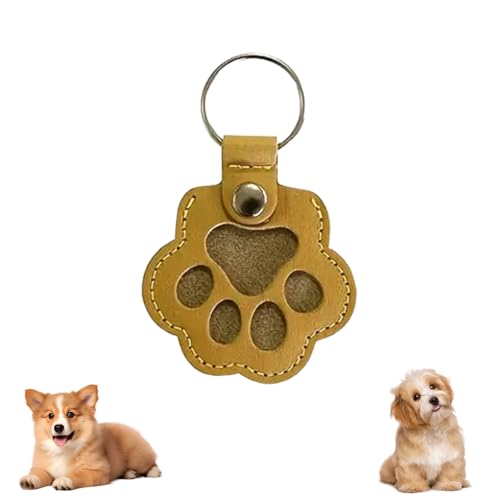 Cat Hair Keychain, Katzenhaar SchlüSselanhäNger, Transparent Acryl Cat Hair Storage Box Pendants, KatzenanhäNger Katze Schlüsselanhänger, Pet Haar Erinnerungsbox Zum Aufsammeln Tierhaaren (#10) von HDQQEU
