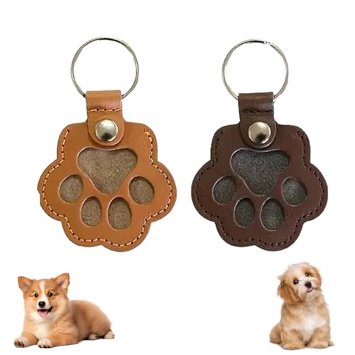 Cat Hair Keychain, Katzenhaar SchlüSselanhäNger, Transparent Acryl Cat Hair Storage Box Pendants, KatzenanhäNger Katze Schlüsselanhänger, Pet Haar Erinnerungsbox Zum Aufsammeln Tierhaaren (#07+09) von HDQQEU