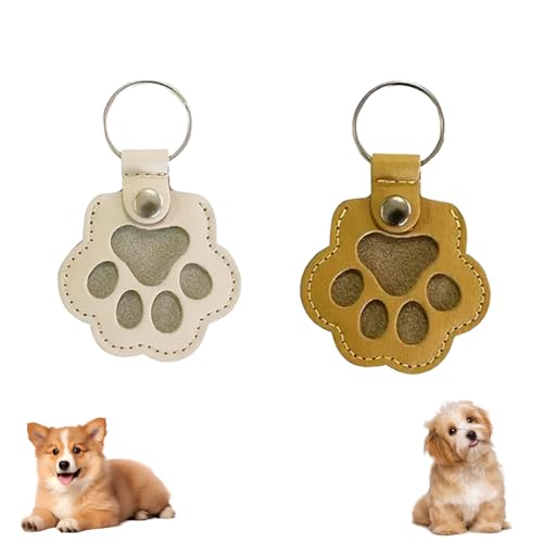 Cat Hair Keychain, Katzenhaar SchlüSselanhäNger, Transparent Acryl Cat Hair Storage Box Pendants, KatzenanhäNger Katze Schlüsselanhänger, Pet Haar Erinnerungsbox Zum Aufsammeln Tierhaaren (#08+10) von HDQQEU