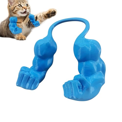HDQQEU Cat Muscle Arms 3D Katzenmuskelarme Lustige Katzenhalsarme Mit Muskeln, Kreativ Katzen Muskelarme Lightweight Adjustable Cosplay Für Katzen Kostümzubehör (Blau) von HDQQEU
