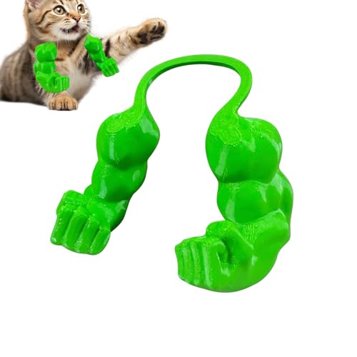 HDQQEU Cat Muscle Arms 3D Katzenmuskelarme Lustige Katzenhalsarme Mit Muskeln, Kreativ Katzen Muskelarme Lightweight Adjustable Cosplay Für Katzen Kostümzubehör (Grün) von HDQQEU
