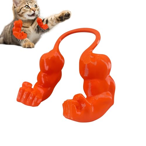 HDQQEU Cat Muscle Arms 3D Katzenmuskelarme Lustige Katzenhalsarme Mit Muskeln, Kreativ Katzen Muskelarme Lightweight Adjustable Cosplay Für Katzen Kostümzubehör (Orange) von HDQQEU