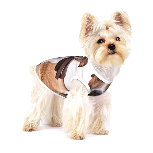 Hunde Jack Russell Terrier Tiere,Ärmelloses Haustier-T-Shirt aus Baumwolle, weich, dehnbar, atmungsaktive Weste für Welpen,M Hunde Jack Russell Terrier Tiere,Ärmelloses Haustier-T-Shirt aus Baumwolle, weich, dehnbar, atmungsaktive Weste für Welpen,M von HDTVTV