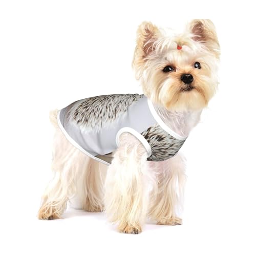 Igel Bedruckt,Ärmelloses Haustier-T-Shirt aus Baumwolle, weich, dehnbar, atmungsaktive Weste für Welpen,M Igel Bedruckt,Ärmelloses Haustier-T-Shirt aus Baumwolle, weich, dehnbar, atmungsaktive Weste für Welpen,M von HDTVTV