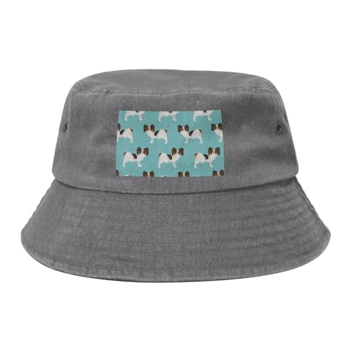 Papillon Hunde Süßer Toy Spaniel Hund, Bucket Hat Sonnenhut Erwachsene Fischerhut Läufermütze Fischerhüte Papillon Hunde Süßer Toy Spaniel Hund, Bucket Hat Sonnenhut Erwachsene Fischerhut Läufermütze Fischerhüte von HDTVTV