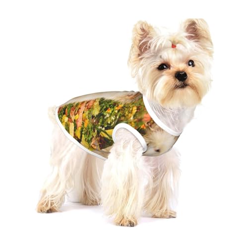 Westie Herbst West Highland White Terrier Hunde,Ärmelloses Haustier-T-Shirt aus Baumwolle, weich, dehnbar, atmungsaktive Weste für Welpen,S Westie Herbst West Highland White Terrier Hunde,Ärmelloses Haustier-T-Shirt aus Baumwolle, weich, dehnbar, atmungsaktive Weste für Welpen,S von HDTVTV
