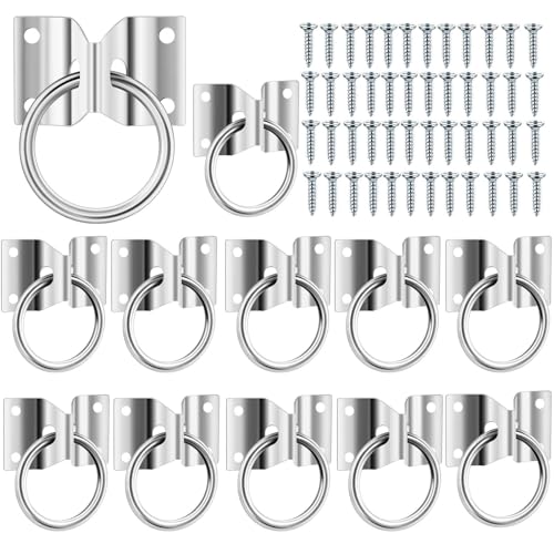 HDYEGY 12 Stück Kreuz-Bindering für Pferde, Block-Bindering, Kupplungsring mit Schrauben für Pferdestall HDYEGY 12 Stück Kreuz-Bindering für Pferde, Block-Bindering, Kupplungsring mit Schrauben für Pferdestall von HDYEGY