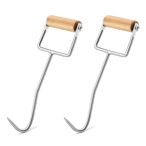 HDYEGY Heuhaken aus Metall, mit Holzgriff, perfekt zum Aufheben von Heuballen, 31,8 cm, 2 Stück HDYEGY Heuhaken aus Metall, mit Holzgriff, perfekt zum Aufheben von Heuballen, 31,8 cm, 2 Stück von HDYEGY