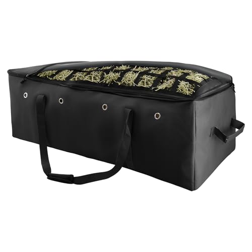 HDYEGY Heuballen-Tasche, strapazierfähig, 1200D-Oxford-Gewebe, langsames Füttern, extra große Heuballen-Aufbewahrungstasche mit langsamem Fütterungsdesign für Pferde, Ziegen, Esel, 114 x 50 x 47 cm HDYEGY Heuballen-Tasche, strapazierfähig, 1200D-Oxford-Gewebe, langsames Füttern, extra große Heuballen-Aufbewahrungstasche mit langsamem Fütterungsdesign für Pferde, Ziegen, Esel, 114 x 50 x 47 cm von HDYEGY