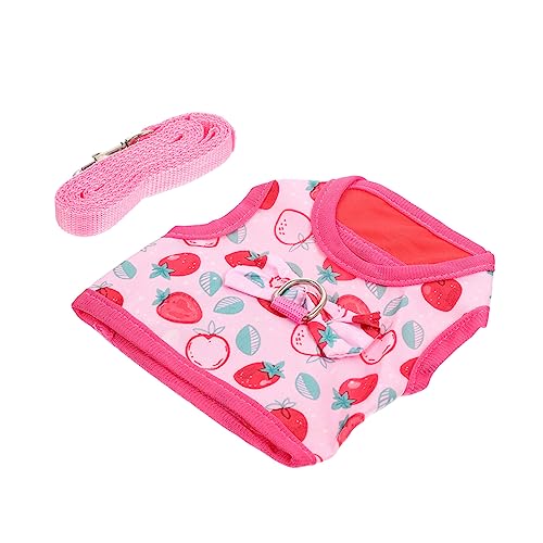 HEALEEP Modisches Häschen Für Robuste Polyester-Leine Atmungsaktiv Verstellbar Haustier-Walking-Set Bezauberndes Design von HEALEEP