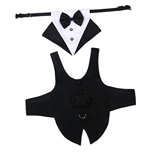 HEALEEP Modischer Hundeanzug Bandana Haustier-Cosplay-zubehör Bequeme Haustier-hundekleidung 2-in-1-outfit von HEALEEP