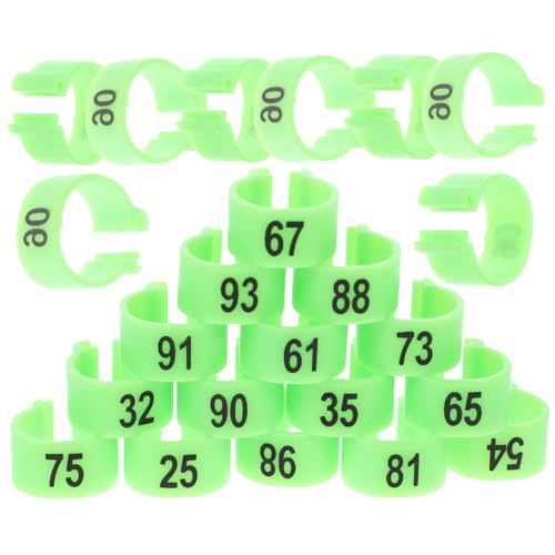 HEALEEP 100St Taube Fußkettchen Beinringe für Papageien nummerierte Hähnchenschenkelringe Wo Etiketten Taube Trainingsringe Taube identifizieren Bands Brieftaube Zubehör Sprengring Knöchel HEALEEP 100St Taube Fußkettchen Beinringe für Papageien nummerierte Hähnchenschenkelringe Wo Etiketten Taube Trainingsringe Taube identifizieren Bands Brieftaube Zubehör Sprengring Knöchel von HEALEEP