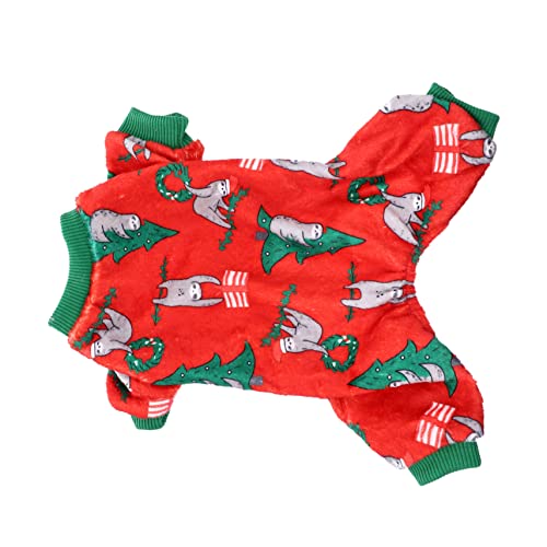 HEALEEP 1Stk Weihnachts-Haustier-Kleidung Hundeweihnachtskleid Haustier-Weihnachts-Outfit Kleider Weihnachtshundekostü Weihnachts-Cosplay-Kleid Kuchen Geschenk Hundekleidung Korallenvlies von HEALEEP
