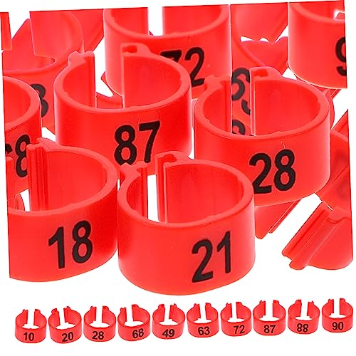 HEALEEP 200 STK Taube Fußkettchen Huhn-Marker Hühnerfußbänder Haustier Etiketten Taubenbeinring aus Kunststoff Taube Trainingsringe Trommelstock Knöchel Brieftaube Zubehör Geflügel Plastik HEALEEP 200 STK Taube Fußkettchen Huhn-Marker Hühnerfußbänder Haustier Etiketten Taubenbeinring aus Kunststoff Taube Trainingsringe Trommelstock Knöchel Brieftaube Zubehör Geflügel Plastik von HEALEEP