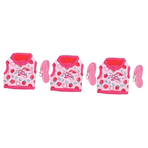 HEALEEP 3 Sätze Hasenkleidung Geschirr und Leine für Meerschweinchen Häschen-Kleidungsleine Wanderseil entzückendes Hasengeschirr Haustierzubehör atmungsaktiv Gurt Weste Gürtel Polyester HEALEEP 3 Sätze Hasenkleidung Geschirr und Leine für Meerschweinchen Häschen-Kleidungsleine Wanderseil entzückendes Hasengeschirr Haustierzubehör atmungsaktiv Gurt Weste Gürtel Polyester von HEALEEP