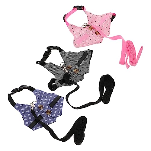 HEALEEP 3 Sätze Hasenkleidung Vintage Hasenweste Kätzchen-Kleidung Einstellbarer Hase Gebrauchte Kleidung Hasenleinenweste Kätzchengeschirr Hosenträger Eingestellt Kleiner Hund Baumwolle HEALEEP 3 Sätze Hasenkleidung Vintage Hasenweste Kätzchen-Kleidung Einstellbarer Hase Gebrauchte Kleidung Hasenleinenweste Kätzchengeschirr Hosenträger Eingestellt Kleiner Hund Baumwolle von HEALEEP
