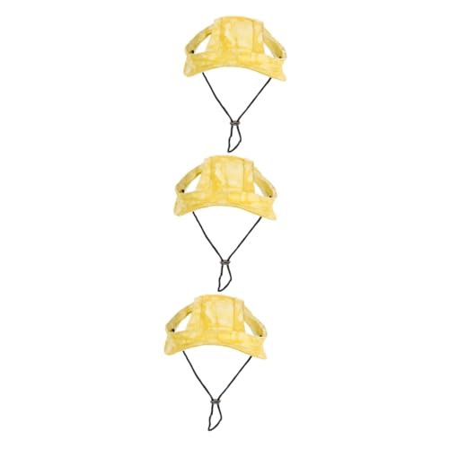 HEALEEP 3st Haustier-baseballmütze Welpen-baseballmütze Outdoor-hundekopfschmuck Katzenhut Französisches Französischer Hut Welpenhüte Baumwolle Ohrloch änner Und Frauen Kleiner Hund von HEALEEP