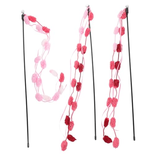 HEALEEP 3st Katzen-Teaser Kätzchenspielzeug Teaser-Stick-spielzeuge Interaktives Katzenspielzeug Mit Katzenschlangenspielzeug Süßer Katzenstab Katzenseilstab Die Katze Plastik Die Klingel HEALEEP 3st Katzen-Teaser Kätzchenspielzeug Teaser-Stick-spielzeuge Interaktives Katzenspielzeug Mit Katzenschlangenspielzeug Süßer Katzenstab Katzenseilstab Die Katze Plastik Die Klingel von HEALEEP