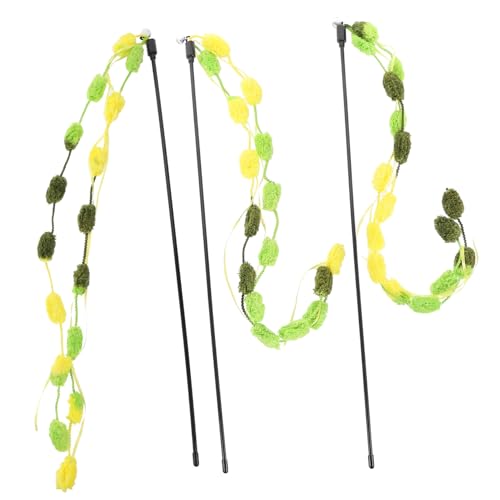 HEALEEP 3st Katzen-Teaser Katzenspielzeugstab Katzenspielzeug Mit Katzenminze Katzenseilstab Schnurspielzeug Für Katzen Katzenspielzeug Interaktiv Katzenstab Plastik Necken Stock Drinnen HEALEEP 3st Katzen-Teaser Katzenspielzeugstab Katzenspielzeug Mit Katzenminze Katzenseilstab Schnurspielzeug Für Katzen Katzenspielzeug Interaktiv Katzenstab Plastik Necken Stock Drinnen von HEALEEP