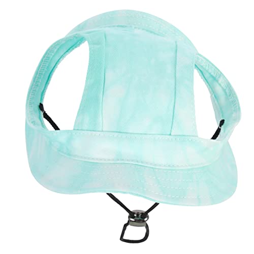 HEALEEP 5stücke Hundemütze Für Kleine Hunde Einstellbare Baseballmütze Aus Atmungsaktivem Material Sonnenschutz Für Outdoor-aktivitäten Niedliches Design Mit Ohrlöchern Mintgrün von HEALEEP