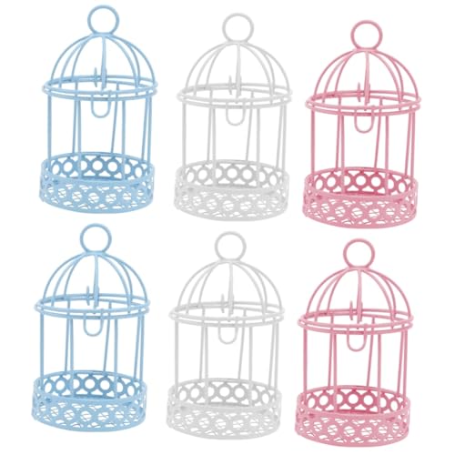 HEALEEP 6 Stück Vogelkäfig Dekoration Käfige Schreibtisch Aufbewahrungsdekor Kleiner Vogelkäfig In Wellensittichform Kleiner Dekorativer Kunstvolle Mini Ornamente HEALEEP 6 Stück Vogelkäfig Dekoration Käfige Schreibtisch Aufbewahrungsdekor Kleiner Vogelkäfig In Wellensittichform Kleiner Dekorativer Kunstvolle Mini Ornamente von HEALEEP