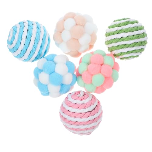 HEALEEP 6St Bunte Glockenkugel Kratzspielzeug für Katzen interaktives Katzenspielzeug Spielzeuge Kätzchen Spielzeug Katzenspielzeugball Katzenspielzeug interaktiv die Katze Katzenball HEALEEP 6St Bunte Glockenkugel Kratzspielzeug für Katzen interaktives Katzenspielzeug Spielzeuge Kätzchen Spielzeug Katzenspielzeugball Katzenspielzeug interaktiv die Katze Katzenball von HEALEEP