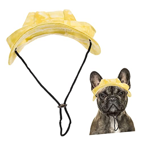 HEALEEP Außendekoration 2St Haustier-Baseballmütze lässige ütze für Haustiere Sonnenschutzkappen Cowboyhut für änner Tiara verstellbare Hüte für Welpen Eimerhüte für Hunde Hündchen Helm von HEALEEP