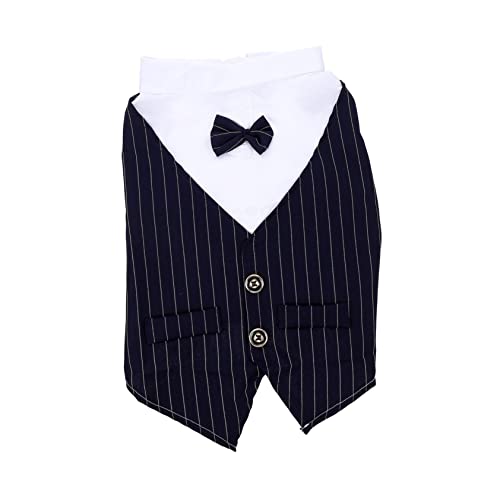 HEALEEP Hundeanzugbluse Für Hochzeit Männliche Hundekleidung Formelle Kleidung Haustierkostüm Welpenkleid Hemd HEALEEP Hundeanzugbluse Für Hochzeit Männliche Hundekleidung Formelle Kleidung Haustierkostüm Welpenkleid Hemd von HEALEEP
