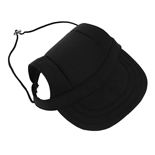 HEALEEP Haustier-visierkappe Für Hunde Verstellbare Riemen Atmungsaktives Canvas Schwarz Für Bis Mittelgroße Hunde HEALEEP Haustier-visierkappe Für Hunde Verstellbare Riemen Atmungsaktives Canvas Schwarz Für Bis Mittelgroße Hunde von HEALEEP