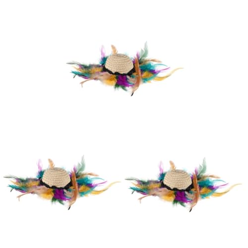 HEALEEP Helmzubehör 3st Hut Aus Hundefedern Haustiere Lustige Halloween-Accessoires Sombrero-partyhüte Hawaiianisches Verschleißfeste Welpenmütze Haushalt Hündchen Stroh Zubehör HEALEEP Helmzubehör 3st Hut Aus Hundefedern Haustiere Lustige Halloween-Accessoires Sombrero-partyhüte Hawaiianisches Verschleißfeste Welpenmütze Haushalt Hündchen Stroh Zubehör von HEALEEP