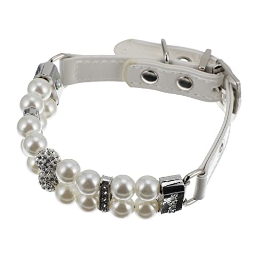 HEALEEP Hund perlenhalsband Kätzchenhalsbänder kleine eine Halskette Halsketten Perlenhalsbänder für Hunde mit Leine Halskette mit Katzenperlen der Hund Haustierzubehör Gürtel HEALEEP Hund perlenhalsband Kätzchenhalsbänder kleine eine Halskette Halsketten Perlenhalsbänder für Hunde mit Leine Halskette mit Katzenperlen der Hund Haustierzubehör Gürtel von HEALEEP