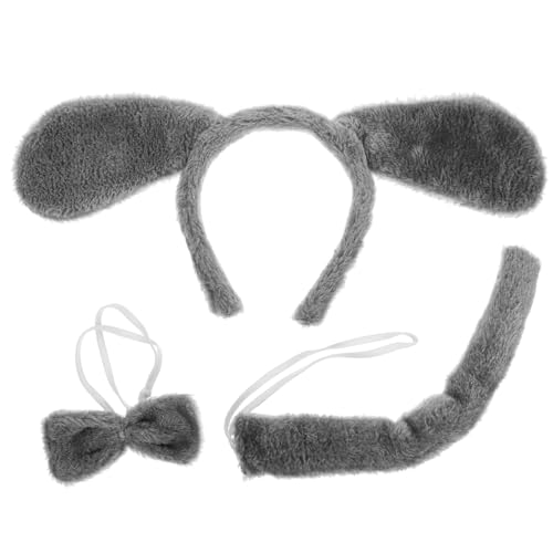 HEALEEP Hundekostüm Set mit Kopfband und für Welpen Plüsch Cosplay Zubehör für Partys Bühnenaufführungen und Halloween für Lustiges Tier Outfit von HEALEEP