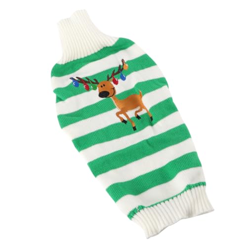 HEALEEP Hundepullover Kleidung Für Katzen Weihnachtshundekostü Pullover Für ädchen Maltipoo-Kleidung Kleiner Welpenpullover Hundet-Shirt Weihnachtsoutfit Für Hunde Abs Mantel Hündchen von HEALEEP