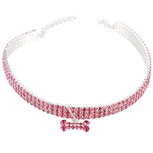 HEALEEP Katze Kristall-welpenhalsband Rindenhalsband Für Hunde Kleines Welpenhalsband Martingalhalsbänder Abbrechbarer Kragen Halskette Für Hunde ädchenschmuck Kleiner Hund Hundeleine von HEALEEP