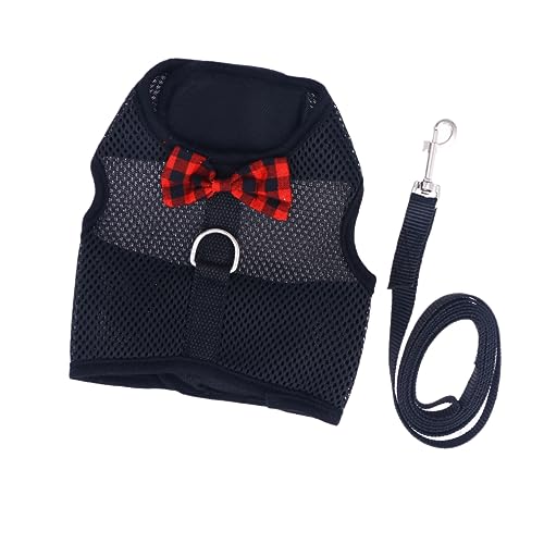 HEALEEP Katzenleinen Atmungsaktive Netzweste Weste Aus Weichem Mesh Frettchen Kostü Meerschweinchen-Halloween-kostüme Leine Für Kleintiere Laufgeschirr Leine Joggingleine Zubehör Haustier von HEALEEP