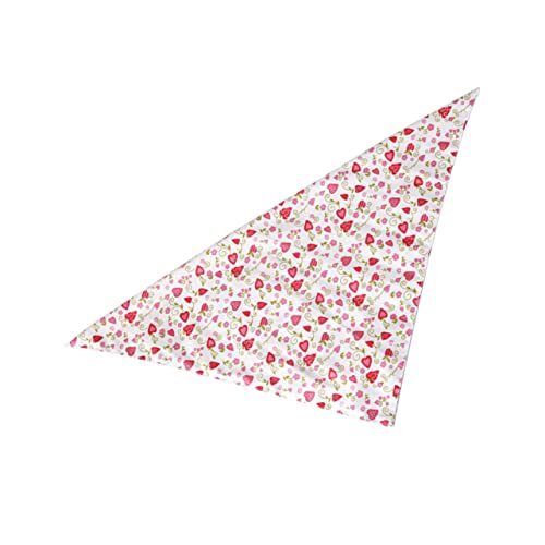 HEALEEP Speichelbandana für Haustiere liebevolles Herzbandana Schal-Haargummis Herzbandana für Haustier Tier kostüm tierkostüm Dreieckstuch liebevoller Herzschal Katzen und Hunde Geschenk von HEALEEP