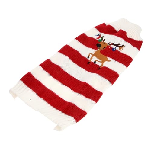 HEALEEP Weihnachtspullover kleine Welpenkleidung für ädchen Hundet-Shirt Maltipoo-Kleidung Kleider Kleiner Hundepullover Weihnachtskleidung für Haustiere Herbst und Winter Weihnachtstuch von HEALEEP