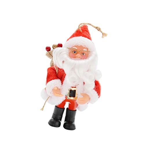 HEALLILY 1 x kreativer Weihnachtsmann-Plüsch-Puppe zum Aufhängen, Weihnachtszubehör für Zuhause, Büro, Urlaub, Party von HEALLILY