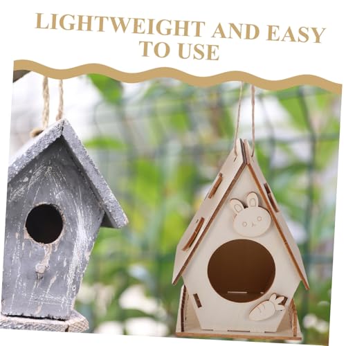 HEALSOPTHY 8 Stück Teiliges Vogelhaus Bastelset aus Robustem Holz DIY Bemalbares Nistkasten für Jungen und Mädchen Pädagogisches Naturhandwerk für Gruppenaktivitäten und Kreative von HEALSOPTHY