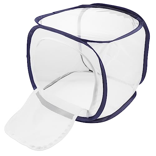 HEALSOPTHY Faltbarer Schmetterlingskäfig mit Feinem Atmungsaktivem Mesh Transparenter Sichtscheibe und Schutznetz als Insekten und Kleintierlebensraum für Naturbeobachter Zufällige Farbe von HEALSOPTHY