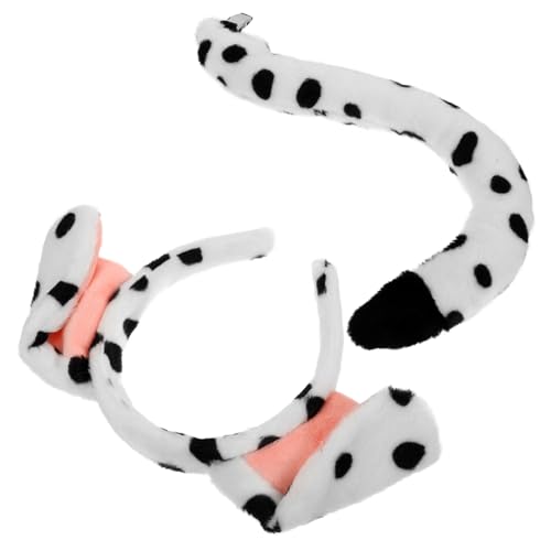 HEALSOPTHY Welpen Kostüm Set mit Hund Ohren Haarreif und Weiches Material Tierisches Cosplay Zubehör für Halloween Rollenspiele Kostümpartys Niedliche Hunde Accessoires für Kleine Hunde von HEALSOPTHY