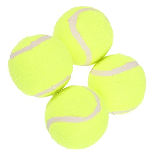 HEASOME 4 Stück Hundespielzeug Holen kleine tennisbälle für Hunde Angel zubehör draussen Spielzeuge Gummibälle Welpenbälle kauen Gummiball Pet-Ball Spielzeugball der Hund von HEASOME
