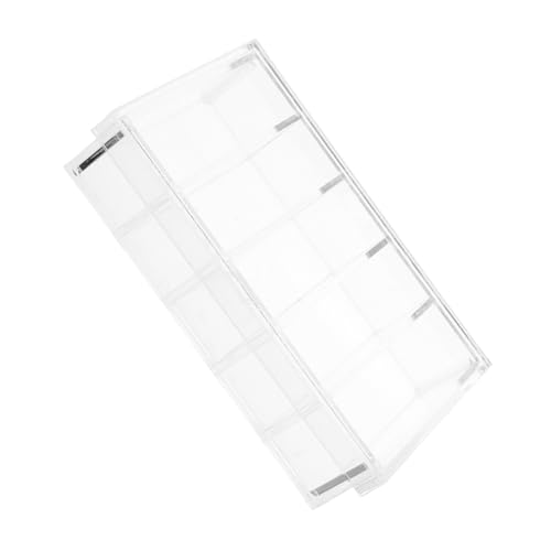HEATSHAKING Transparente Acryl Zuchtbox mit Fächern Bruchsicher Feuchtigkeitsbewahrend für Reptilien Schildkröten Labor Aquarium Klare Sicht zur Überwachung von Brut und Inkubation von HEATSHAKING