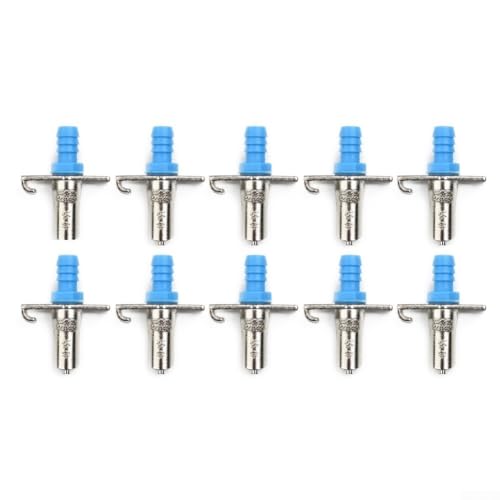 Feeder System mit 10 Doppelspannfeder-Nippeltrinkern für sauberen Wasserzugang von HEBEOT