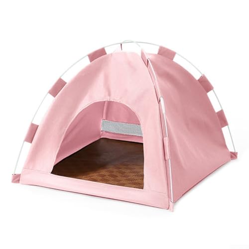 HEBEOT Katzenhöhlenbett Iglu – Oxford-Gewebe, großes Katzenzelt, Bett, Haus, verschleißfest, tragbar, Haustierzelt mit coolem Matten, winddicht und staubdicht, 35 x 35 x 30 cm, Rosa HEBEOT Katzenhöhlenbett Iglu – Oxford-Gewebe, großes Katzenzelt, Bett, Haus, verschleißfest, tragbar, Haustierzelt mit coolem Matten, winddicht und staubdicht, 35 x 35 x 30 cm, Rosa von HEBEOT