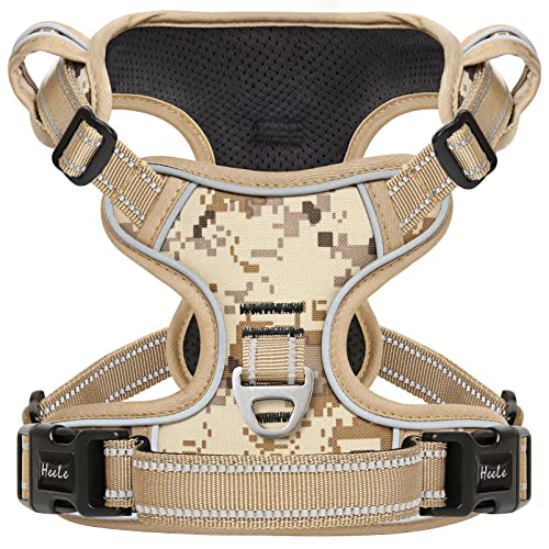 HEELE Hundegeschirr, Hundegeschirr Mittelgroße Hunde Hundegeschirr Camouflage Gepolstert No Pull Geschirr Hund mit Griff Verstellbare Reflektierende, Camouflage Braun, M HEELE Hundegeschirr, Hundegeschirr Mittelgroße Hunde Hundegeschirr Camouflage Gepolstert No Pull Geschirr Hund mit Griff Verstellbare Reflektierende, Camouflage Braun, M von HEELE