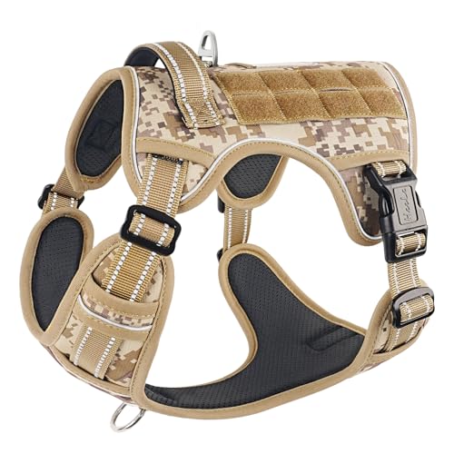 HEELE Hundegeschirr, Metall Taktisches Geschirr, Taktische Hundeweste, Service Hundegeschirr, MOLLE Sicherheitsgeschirr, Brustgeschirre für Hunde, Laufgeschirre für Hunde, Camouflage Braun, M HEELE Hundegeschirr, Metall Taktisches Geschirr, Taktische Hundeweste, Service Hundegeschirr, MOLLE Sicherheitsgeschirr, Brustgeschirre für Hunde, Laufgeschirre für Hunde, Camouflage Braun, M von HEELE