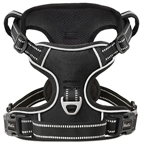 HEELE Hundegeschirr, No-Pull Hundegeschirr, Brustgeschirr für Kleine Hunde, Weich Atmungsaktiv Einstellbar Reflektierend Hundegeschirr Anti Zug mit Gepolstert Griff, Schwarz, XS HEELE Hundegeschirr, No-Pull Hundegeschirr, Brustgeschirr für Kleine Hunde, Weich Atmungsaktiv Einstellbar Reflektierend Hundegeschirr Anti Zug mit Gepolstert Griff, Schwarz, XS von HEELE